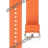 Оранжевый полимерный ремешок Casio 10449650 для часов Casio EMA-100B-1A4