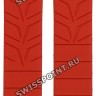 Красный каучуковый ремешок Tissot T610029689, интегрированный, без замка, для часов Tissot T-Race T048.417, T048.427