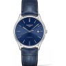 Синий кожаный ремешок Longines L682155245, 20/18, без замка, для часов Longines Lyre L4.922.4, L4.921.4, L4.960.4