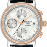 Серый кожаный ремешок Tissot T610034667, теленок, 20/18, без замка, для часов Tissot Bridgeport G669