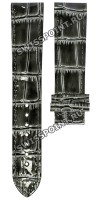 Серый кожаный ремешок Tissot T610034667, теленок, 20/18, без замка, для часов Tissot Bridgeport G669