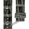 Серый кожаный ремешок Tissot T610034667, теленок, 20/18, без замка, для часов Tissot Bridgeport G669