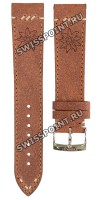 Коричневый кожаный ремешок Tissot T600038290, теленок, 20/18, стальная пряжка, для часов Tissot PR 100 T101.417