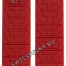 Красный силиконовый ремешок Tissot T610023044, без замка, для часов Tissot T-Race T011.414, T011.417, T372, T373, T472