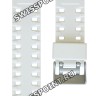 Белый полимерный ремешок Casio 10347710, глянцевый, стальная пряжка, для часов Casio G-Shock G-8900,  GA-100, GR-8900, GW-8900