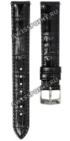 Черный кожаный ремешок Tissot T600045626, 15/14, стальная пряжка, для часов Tissot T-Lady T122.207.16.036.01 Carson Premium
