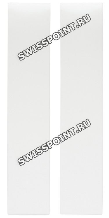 Белый силиконовый ремешок Certina C610015566, без замка, для часов Certina DS First 09 C014.217, C014.235