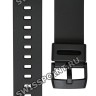 Черный полимерный ремешок Casio 10577139 с оранжевой подложкой для часов Casio GA-800BR-1A
