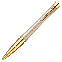 1906854 Шариковая ручка Parker Urban Premium Vacumatic K206, en Pearl GT, стержень: MBlue (№ 323)