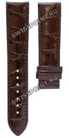 Коричневый кожаный ремешок Tissot T610031652, теленок, 20/18, без замка, для часов Tissot Carson T907.410
