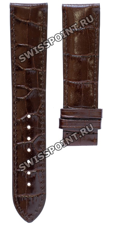 Коричневый кожаный ремешок Tissot T610031652, теленок, 20/18, без замка, для часов Tissot Carson T907.410
