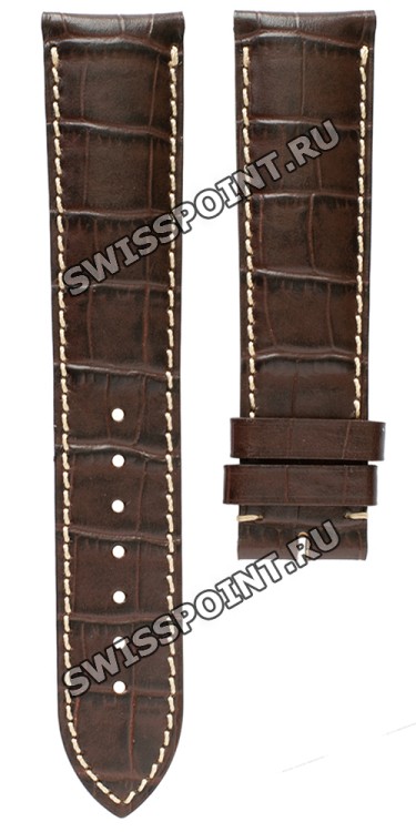 Коричневый кожаный ремешок Longines L682117634, теленок, удлиненный, 22/20 XL, без замка, для часов Longines Evidenza L2.688.0, L2.688.4, L2.701.0, L2.701.4