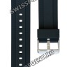 Черный полимерный ремешок Casio 10328600 для часов Casio MTF-E001, MTF-E002