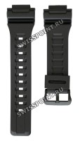 Черный полимерный ремешок Casio 10452139 для часов Casio AQ-S810, TRT-110