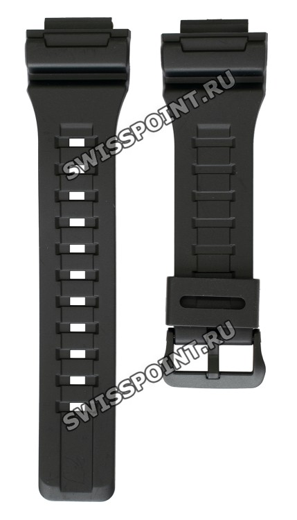 Черный полимерный ремешок Casio 10452139 для часов Casio AQ-S810, TRT-110