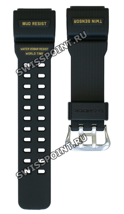 Черный полимерный ремешок Casio 10525191 для часов Casio GG-1000GB-1A