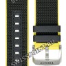 Черный каучуковый ремешок Tissot T604045602 с тканевой накладкой, 22/22, стальная пряжка, для часов Tissot T-Sport T125.617.17.051.00 Supersport Chrono