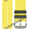 Черный каучуковый ремешок Tissot T604045602 с тканевой накладкой, 22/22, стальная пряжка, для часов Tissot T-Sport T125.617.17.051.00 Supersport Chrono