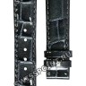 Черный кожаный ремешок Balmain B1732615, 16/14, с вырезом 10 мм, без замка, для часов Balmain Balmainia 4251, 4259