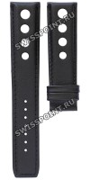 Черный кожаный ремешок Tissot T610038132, удлиненный, 22/20 XL, теленок, без замка, для часов Tissot Heritage 1973 T124.427, T925.427