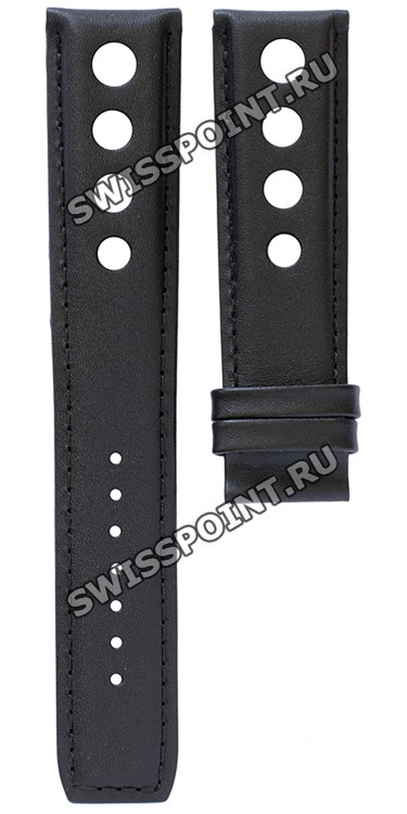 Черный кожаный ремешок Tissot T610038132, удлиненный, 22/20 XL, теленок, без замка, для часов Tissot Heritage 1973 T124.427, T925.427