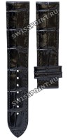 Черный кожаный ремешок Tissot T610031762, теленок, 20/18, без замка, для часов Tissot Carson T907.407