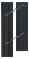 Черный силиконовый ремешок Tissot T610021081, без замка, для часов Tissot Quadrato T005.510