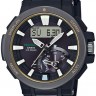 Черный полимерный карбоновый ремешок Casio 10528126, стальная пряжка, для часов Casio Pro Trek  PRW-7000-1A, PRW-7000-1B