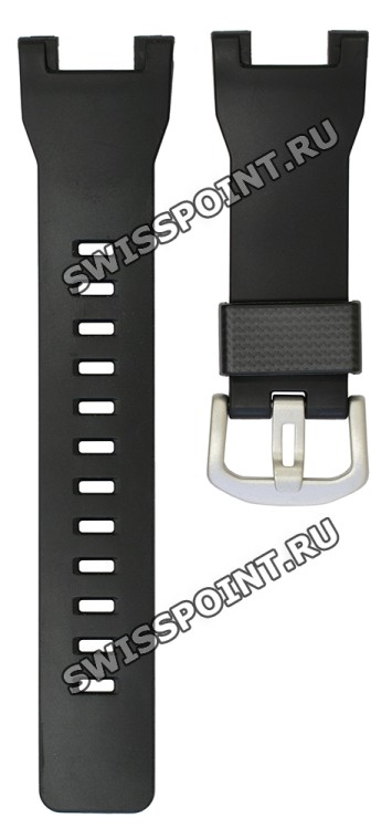 Черный полимерный карбоновый ремешок Casio 10528126, стальная пряжка, для часов Casio Pro Trek  PRW-7000-1A, PRW-7000-1B