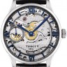Черный кожаный ремешок Tissot T610035385, удлиненный, 21/18 XL, теленок, имитация крокодила, без замка, для часов Tissot Ch.Tour. T099.405, T099.407, T099.427