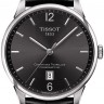 Черный кожаный ремешок Tissot T610035385, удлиненный, 21/18 XL, теленок, имитация крокодила, без замка, для часов Tissot Ch.Tour. T099.405, T099.407, T099.427