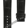 Черный кожаный ремешок Tissot T610035385, удлиненный, 21/18 XL, теленок, имитация крокодила, без замка, для часов Tissot Ch.Tour. T099.405, T099.407, T099.427