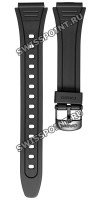 Черный полимерный ремешок Casio 10162570 для часов Casio W-201-1A
