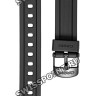 Черный полимерный ремешок Casio 10162570 для часов Casio W-201-1A