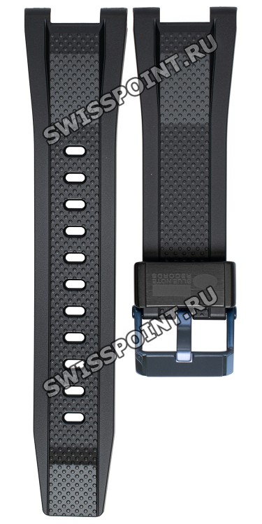 Черный полимерный ремешок Casio 10587426 для часов Casio GST-B100BNR-1A Blue Note Records