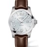 Коричневый кожаный ремешок Longines L682150232, 22/20, без замка, для часов Longines Conquest V.H.P. L3.726.4, L3.778.4, L3.760.4