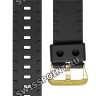 Черный полимерный ремешок Casio 10566528, желтая пряжка, для часов Casio GA-810B-1A9