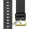 Черный полимерный ремешок Casio 10566528, желтая пряжка, для часов Casio GA-810B-1A9