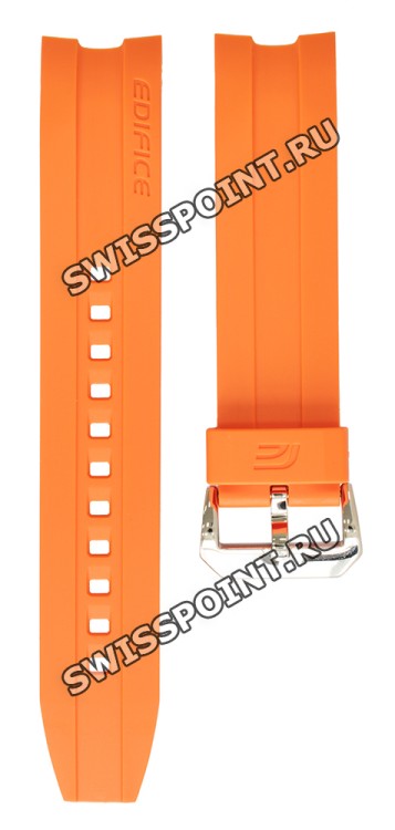 Оранжевый полимерный ремешок Casio 10452265 для часов Casio EFM-502-1A4
