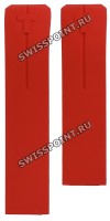 Красный силиконовый ремешок Tissot T610035317, интегрированный, без замка, для часов Tissot T-Touch II T013.420, T047.420, T013420A, T047420A