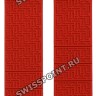 Красный силиконовый ремешок Tissot T610035317, интегрированный, без замка, для часов Tissot T-Touch II T013.420, T047.420, T013420A, T047420A