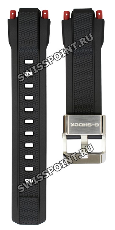 Черный полимерный ремешок Casio 10590967 для часов Casio MTG-B1000-1A