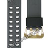 Черный полимерный ремешок Casio 10615199, желтая пряжка, для часов Casio GR-B100GB-1A