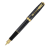 Ручка PARKER S0912440 Sonnet - PREMIUM Dark Grey GT, перьевая ручка, F, BL (№ 492)