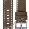 Коричневый кожаный ремешок Tissot T600043873 / T610044154, удлиненный, 22/22 XL, серая пряжка, для часов Tissot Chrono XL T116.617.36.047.00