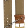 Коричневый кожаный ремешок Tissot T600039640, теленок, 19/18, желтая пряжка, для часов Tissot Every Time T109.410