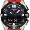 Красный силиконовый ремешок Tissot T610036805, интегрированный, без замка, для часов Tissot T-Touch Solar T091.420, T091420A
