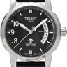 Черный кожаный ремешок Tissot T610030783, удлиненный, 19/18 XL, теленок, с отверстиями, белая прострочка, без замка, для часов Tissot PRC 200 FIBA T014.421