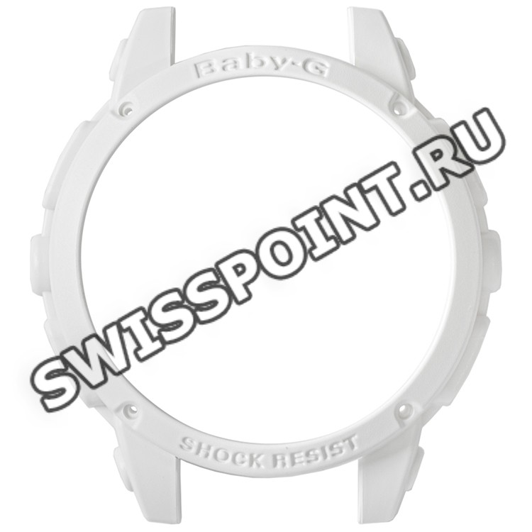 Белый рант корпуса часов Casio 10408336 для часов Casio BGA-150-7B, BGA-150-7B2, BGA-151-7B, BGA-152-7B1, BGA-152-7B2