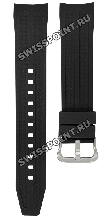 Черный полимерный ремешок Casio 10239924 для часов Casio AMW-704-7A, AMW-706-7A1